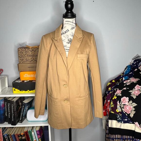 RD Style (M) Alexis Oversized Button Cuff 2 Pocket Long Sleeve Blazer Stitch Fix - Picture 14 of 14